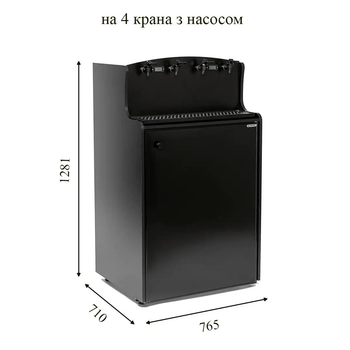 Винный шкаф (bag-in-box) с насосом Crystal CRW 400 P