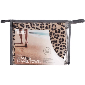 Полотенце пляжное Smart «BEACH TRAVEL TOWEL» 175х85 см Леопардовый Швеция