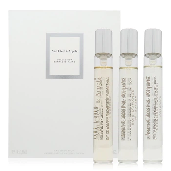 Подарочный набор миниатюр Van Cleef & Arpels Extraordinaire Парфюмированная вода унисекс Ambre Imperial 7.5 ml + Bois damande 7.5 ml + Moonlight Patchouli 7.5 мл