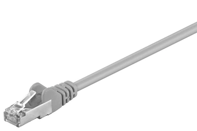 Патч-корд Goobay RJ45 FTP5e 0.25m patch AWG26 D=5.5mm Gold Protect сірий(75.06.8618)