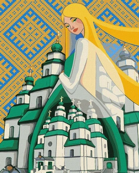 Картина по номерам Ideyka KHO2604 Берегиня Свято-Троицкого Собора ©mosyakart, 40*50см
