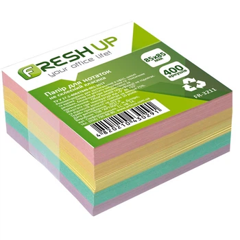 Блок Fresh Up бумаги 85х85х400л. классика 3211 не клееный