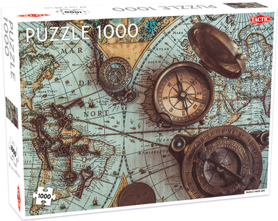 Puzzle Tactic Mapa morza z kompasem 1000 elementów (6416739567563)