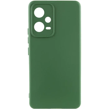 Противоударный Чехол Silicone Cover Lakshmi Full Camera (A) для Xiaomi Poco X5 5G / Redmi Note 12 5G Зеленый / Dark green