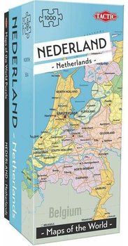 Puzzle Tactic Mapa Holandii 1000 elementów (6416739588445)