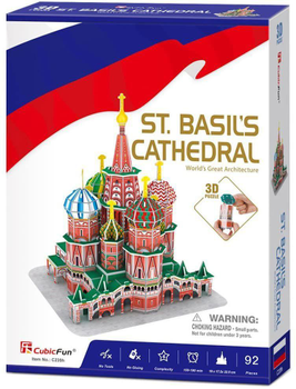 3D Puzzle CubicFun Katedra Św. Wasyla 92 elementy (6944588202392)