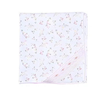 Плед дитячий подвійний Magnolia Baby 1026-72P Білий/Квітковий