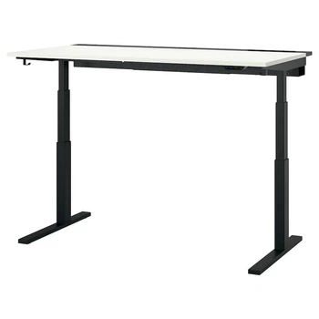 Комп'ютерний стіл з регулюванням висоти IKEA MITTZON 160x80 см білий/чорний (295.298.83)