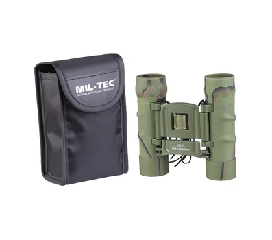 Бинокль Mil-Tec складной с чехлом 10х25 Зеленый M-T (4046872412424)