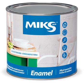 Емаль алкідна МІКS Color бірюзова 0,8 кг