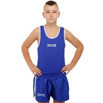 Форма для бокса боксерская форма Matsa 6011 размер 3XS (122-128 см) Blue-White