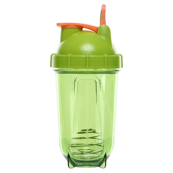 Шейкер для спортивного питания с венчиком Zelart Fit 8638 объем 500 мл Green-Orange