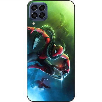 Силиконовый чехол SMTT для Samsung Galaxy M33 5G с картинкой Человек-Паук