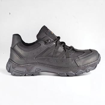 Літні Тактичні кросівки. Чорні. Натуральна шкіра. 44р (29см) BXLM-1042-44