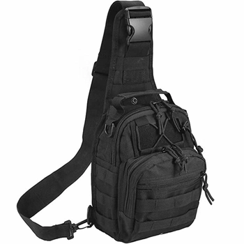 Качественная тактическая сумка водоотталкивающая, тактическая слинг, укрепленная, черный