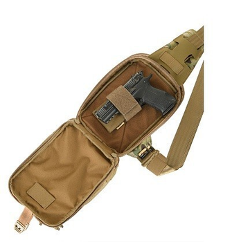 Сумка M-Tac Sling Pistol Bag Elite Hex із липучкою Multicam/Coyote