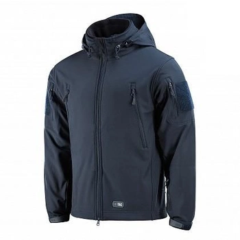 Куртка M-Tac Soft Shell з підстібкою Dark Navy Blue Розмір XS