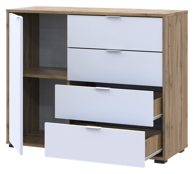 Комод Doros С1 Тахо + Білий 100х38,1х81,2 см