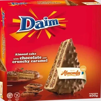 Шоколадный торт Daim с орехами и карамелью 400 г