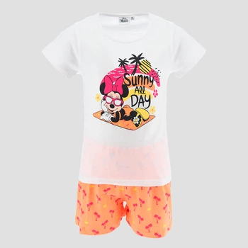 Дитяча літня піжама для дівчинки Disney Minnie EX2034 110-116 см Біла (3609086904676)