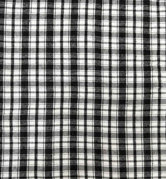Костюмная ткань Фланель 150см 1пог.м (698-WHITE BLACK CHECK)
