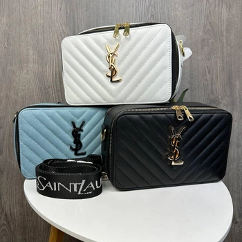 Стильная мини сумочка Yves Saint Laurent каркасная стеганая сумка для девушек клатч для вечеринок