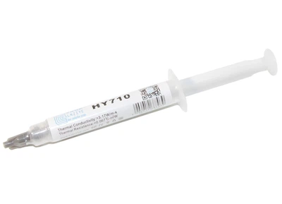 Паста термопроводная HY-710 1g, шприц, Grey