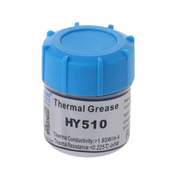 Паста термопроводная HY-510 15g, банка, Grey, 1,93W / m-K, 0.225°C-in² / W, -30°≈280°, OEM Q40