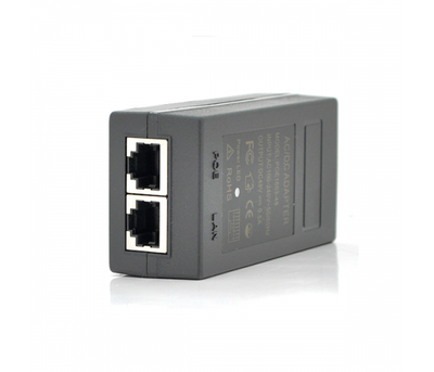 POE інжектор 48V 0.5A (24Вт) з портами Ethernet 10/100Мбіт/с, без кабелю живлення