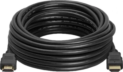 Кабель HDMI-HDMI HIGH SPEED 3.0m, v1.4, OD-7.5mm, круглый Black, коннектор Black, (Пакет) Q150