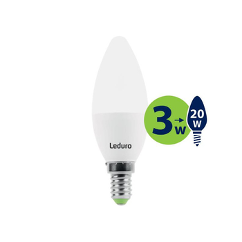 Лампа світлодіодна LED Leduro E14 2700K 3W/200 lm C35 21130 (4750703022255)
