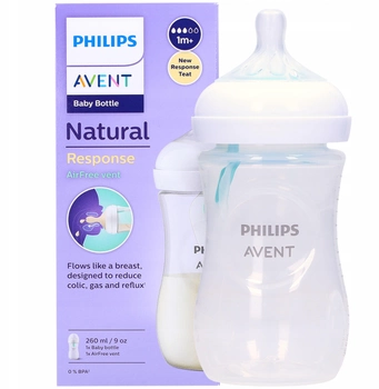 Butelka do karmienia Philips AVENT Natural Response Airfree 260 ml (8710103990383)