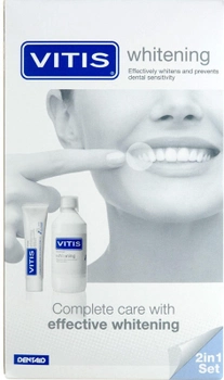 Набір для для догляду за порожниною рота Dentaid Whitening Зубна паста 100 мл + Ополіскувач для порожнини рота 500 мл (8427426045811)