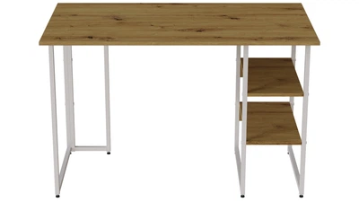 Компьютерный стол Ferrum-decor Кевин 75x100x60 белый ДСП Дуб Артизан 16мм (KEV2302)