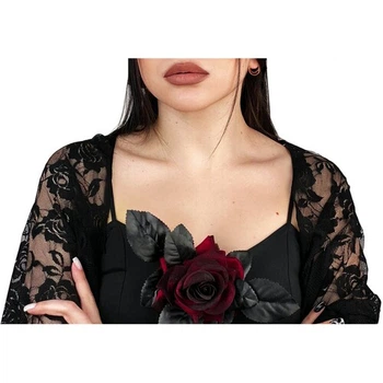 Брошка Грета SETA Decor 24-553BLK-RD