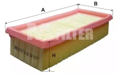 Фільтр повітряний MFilter VW Caddy I, Jetta I (II), Golf I (II), 055129620A ( K182 )