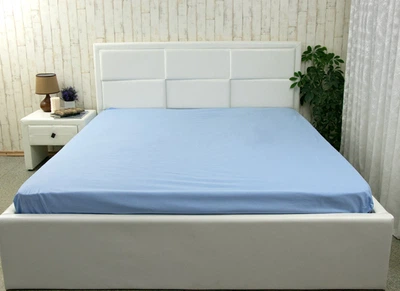 Простынь на резинке Руно Бязь 140х200х25 см (501.114У_Blue1)