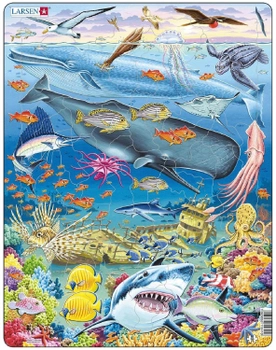 Puzzle Larsen Maxi Whale Reef 66 elementów (7023852116418)