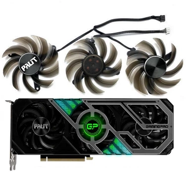 Вентилятор TAIHUI для відеокарти Palit LEADTEK PNY TH8015S2H (TH8015B2H TH9215B2H FD8015U12D) комплект 3 шт (№429.8)