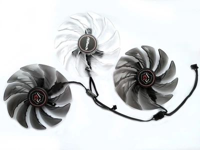 Вентилятор кулер для видеокарты ASRock RX 6800 6900 6950 XT A770 Phantom (orgnl) 95 мм FirstD FDC10U12S9-C (FDC10H12S9-C) комплект 3 шт (№474)