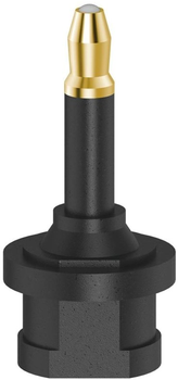 Адаптер Hama Оптичний Toslink - mini-jack 3.5 мм M/F Black (4047443431530)