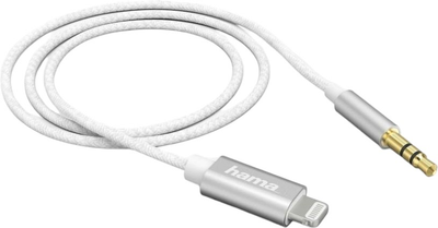 Kabel Hama Lightning - mini-jack 3.5 mm M/M 1 m White (4047443486493)