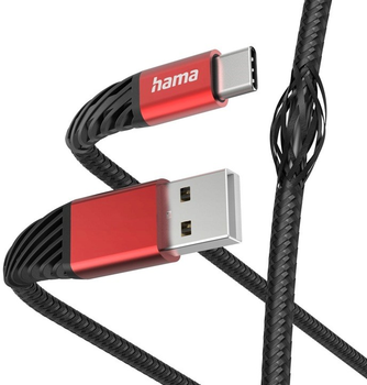 Kabel Hama Extreme USB Type-C - USB Type-A M/M 1.5 m Black (4047443487032)