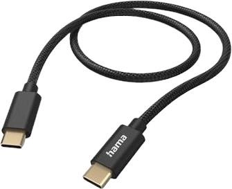 Кабель Hama Fabric USB Type-C - USB Type-C M/M 1.5 м Black (4047443487070)