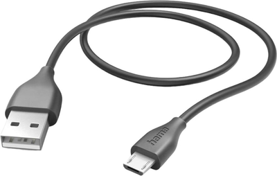 Кабель Hama micro-USB - USB Type-A M/M 1.5 м Black (4047443486967)