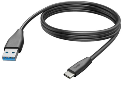 Kabel Hama USB Type-A - USB Type-C M/M 1.5 m Black (4047443486936)
