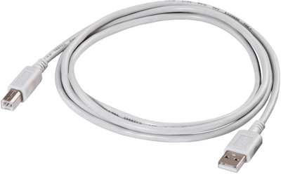 Кабель Hama USB Type-A - USB Type B M/M 1.5 м White (4007249346940)