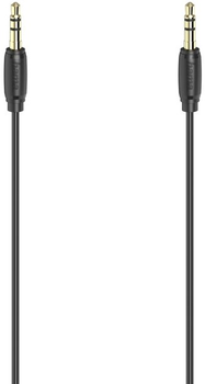 Kabel Hama Ultra slim mini-jack 3.5 mm - mini-jack 3.5 mm M/M 3 m Black (4047443438577)
