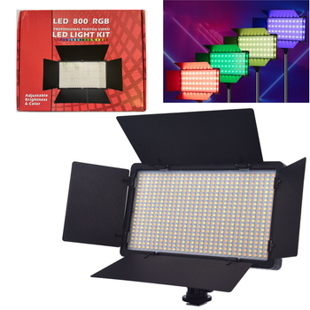 Профессиональная LED лампа видеосвет Varicolor PRO LED U800+ RGB (3200-5600K) с сетевым адаптером