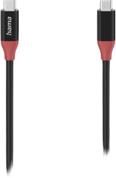 Kabel Hama USB 4.0 Gen3 Type C M/M 0.8 m Black (4047443458483)